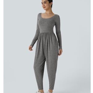 HALARA Gray Long Sleeve Jumpsuit